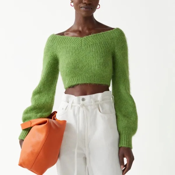 & Other Stories Off-Shoulder Wool Knit Jumper – XS - Picture 8 of 8